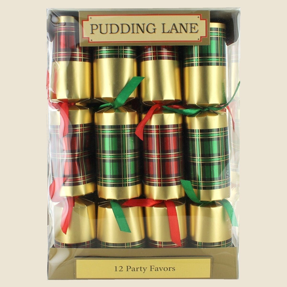 Pudding Lane Christmas Crackers Tartan Brits